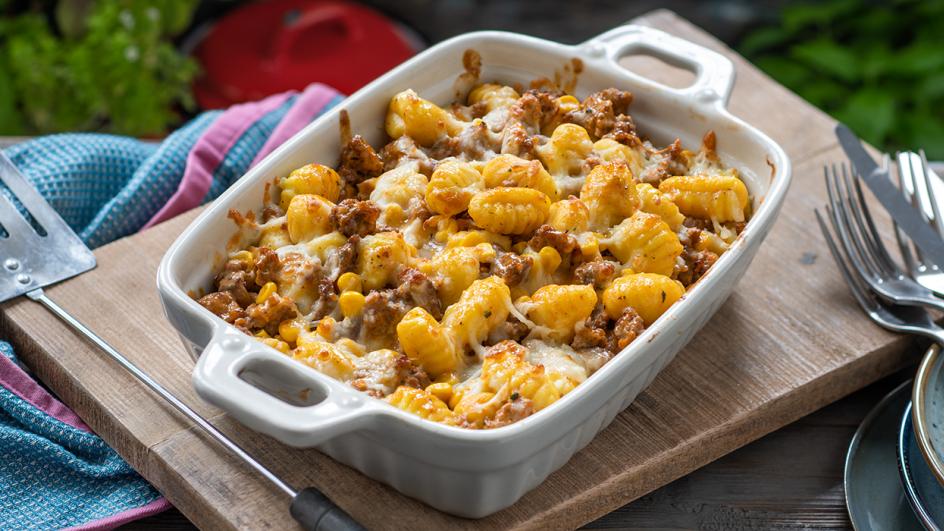 Gnocchi Auflauf mit Bolognese-Sauce