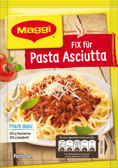 Maggi Fix für Pasta Asciutta | maggi.at