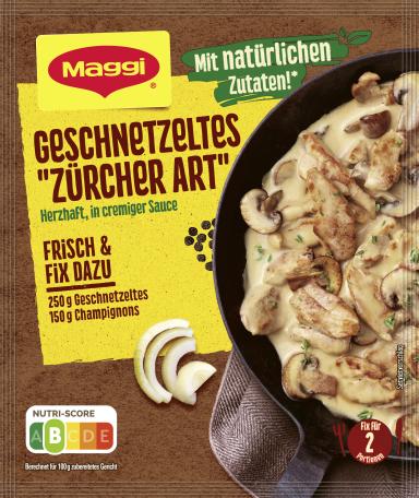 Maggi Fix für Geschnetzeltes "Zürcher Art"