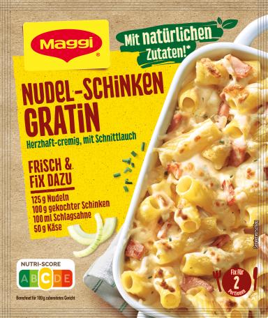 MAGGI Fix für Nudel-Schinken Gratin