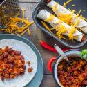 Enchiladas mit Chili con Carne